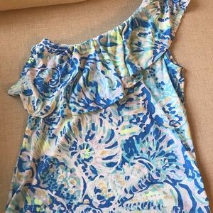Lily Pulitzer one shoulder tank NWOT